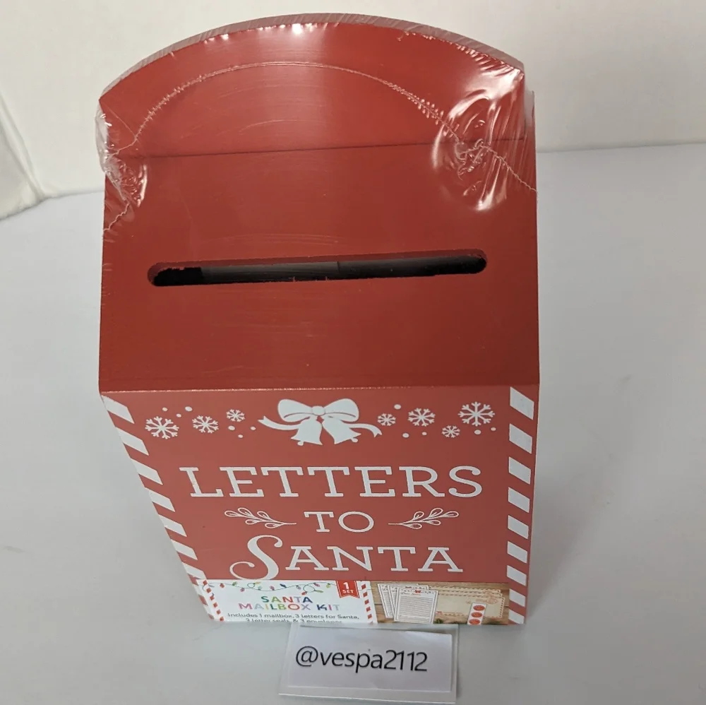 Target Bullseye Playground Christmas Mailbox Santa Letters North Pole Red Decor